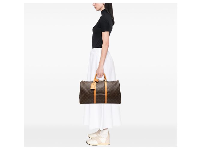 Louis Vuitton Brown Monogram Keepall 50 - Ansicht 6