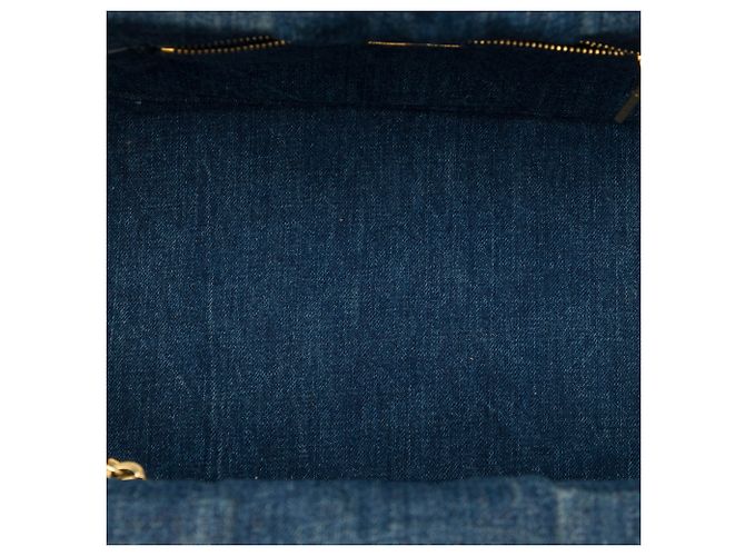Prada Blue Denim Canapa Logo Tote - Ansicht 4