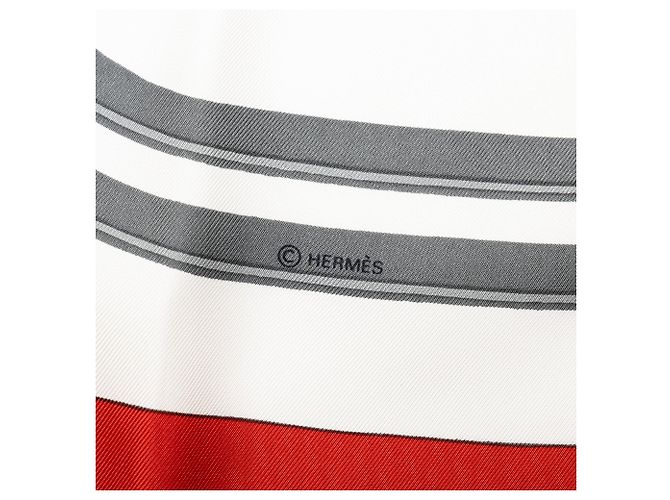 Foulard di seta Hermès White Brides de Gala 90 - vista 3
