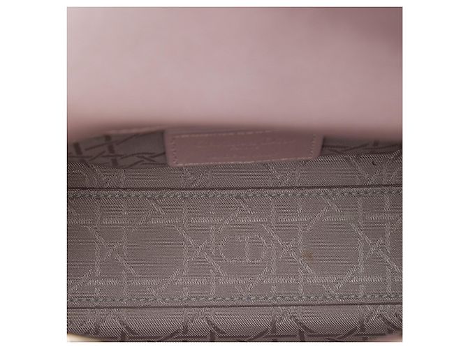 Dior Pink Mini Pearlescent Lambskin Cannage Lady Dior - vista 4