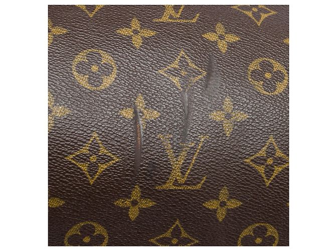 Louis Vuitton Brown Monogram Keepall Bandouliere 55 - vista 5