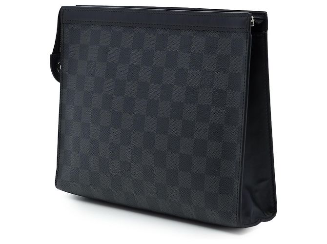 Louis Vuitton Black Damier Graphite Pochette Voyage MM - vista 2