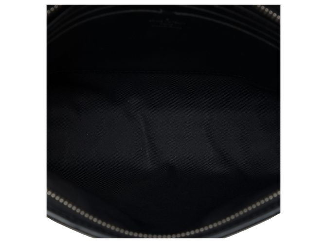 Louis Vuitton Black Damier Graphite Pochette Voyage MM - vista 4