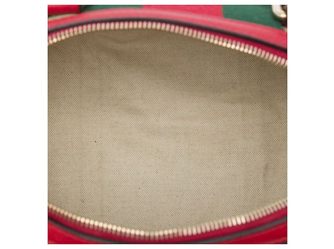 Borsa Boston Gucci Beige Small GG Canvas Web Joy - vista 4