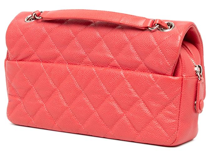 Chanel Pink Medium Quilted Caviar Easy Flap - vista 2
