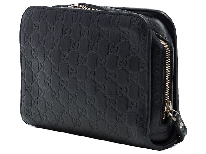 Clutch Gucci Black Guccissima - vista 2