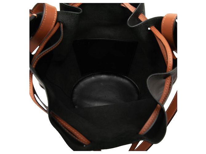 Sac seau Balloon LOEWE Medium en cuir de veau noir - vue 4