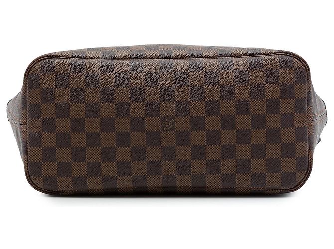 Louis Vuitton Brown Damier Ebene Neverfull MM - vista 3