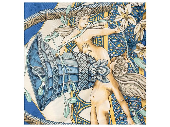 Hermès Blue Amours Seidentuch 90 - Ansicht 3