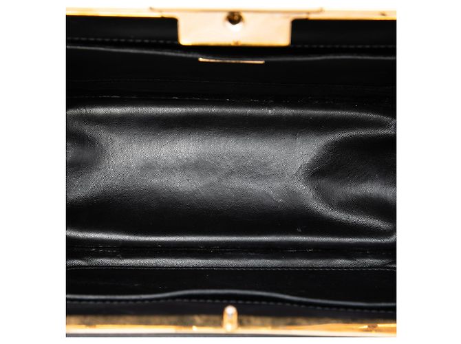 Prada Borsa a tracolla Light Frame in Saffiano nero e pelle City Calf - vista 4