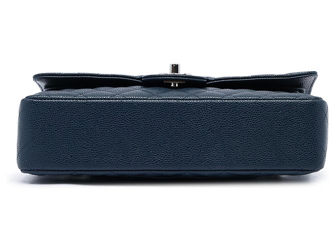Chanel Blue Medium Classic Caviar Double Flap - vista 3