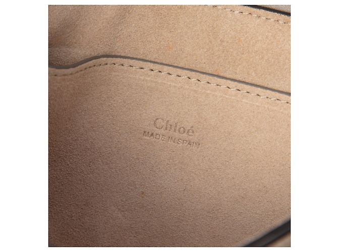 Chloé Faye Petit Sac Bandoulière en Daim et Veau Marron - vue 5