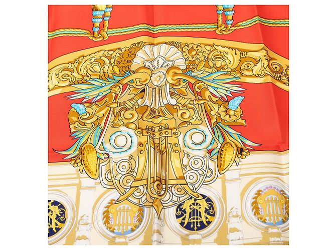 Hermès Red Hommage A Charles Garnier Seidentuch 90 - Ansicht 4