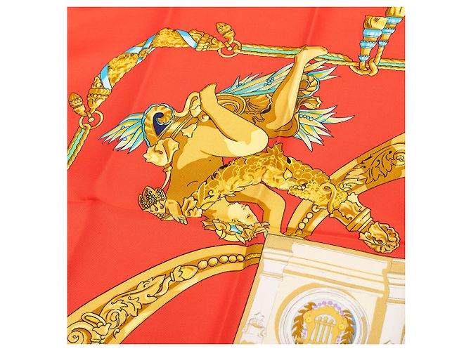 Hermès Red Hommage A Charles Garnier Seidentuch 90 - Ansicht 6