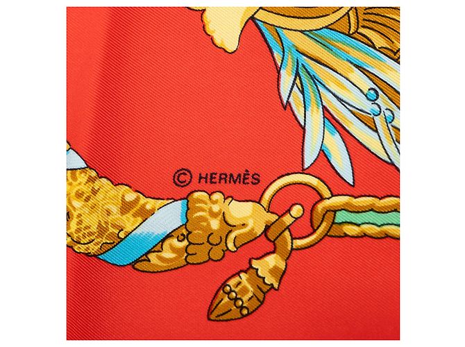Hermès Red Hommage A Charles Garnier Seidentuch 90 - Ansicht 7