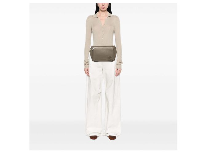 Borsa a tracolla Louis Vuitton Aerogram Takeoff Marrone - vista 5