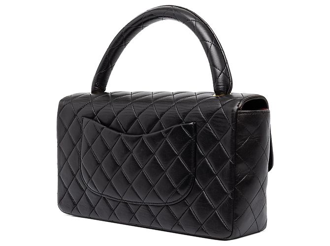 Chanel Black Medium Classic Lambskin Kelly Flap - vista 2