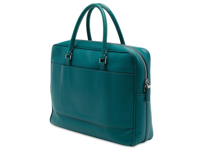 Prada Blue Saffiano Aktentasche - Ansicht 2