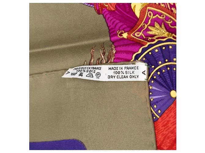 Foulard di seta Hermès Green Cheval Turc 90 - vista 2