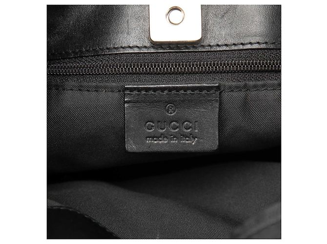 Borsa a tracolla Gucci in tela GG nera - vista 5