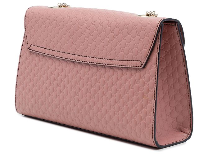 Borsa a tracolla Gucci Emily Medium Microguccissima Rosa - vista 2