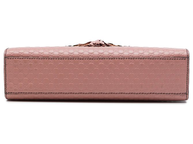 Borsa a tracolla Gucci Emily Medium Microguccissima Rosa - vista 3