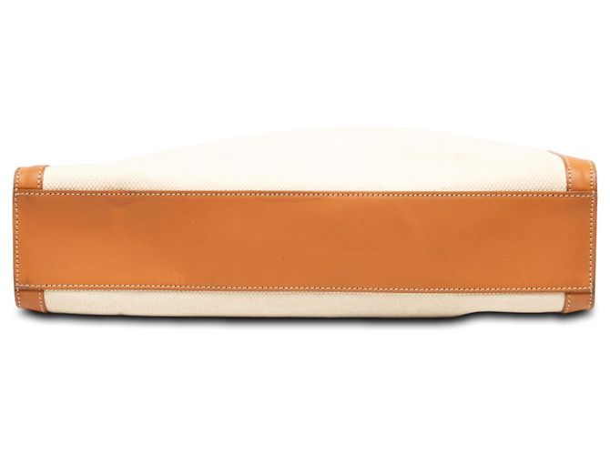 Céline Celine Cabas Vertical Grande de lona marrón - vista 3