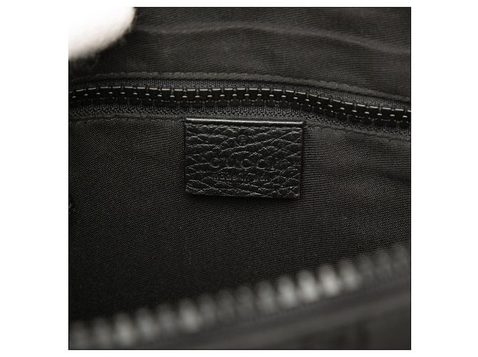 Borsa a tracolla Gucci in nylon GG nero con Web - vista 5