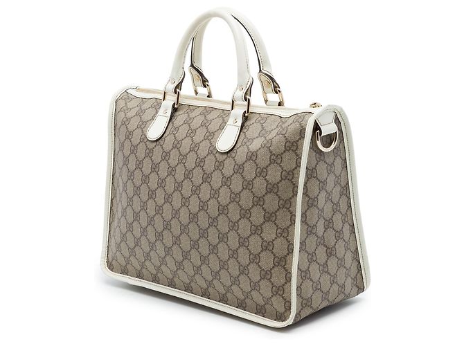 Sac Satchel Gucci Beige GG Supreme - vue 2