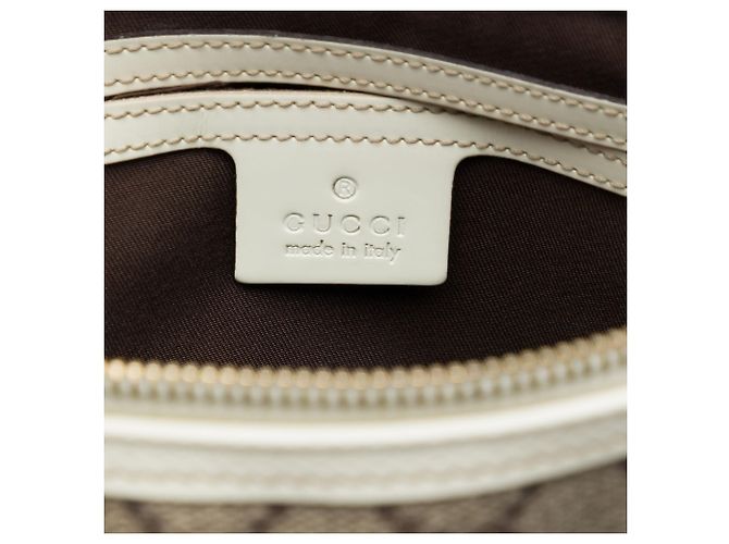 Sac Satchel Gucci Beige GG Supreme - vue 5