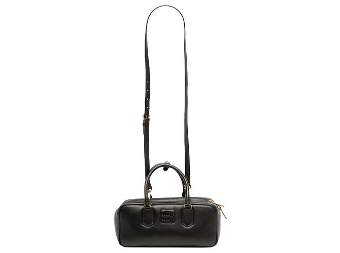 Borsa Arcadie Miu Miu in pelle nera - vista 5