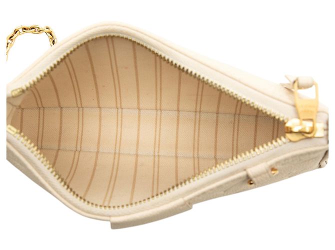 Louis Vuitton White Monogram Empreinte Easy Pouch On Strap - vista 4
