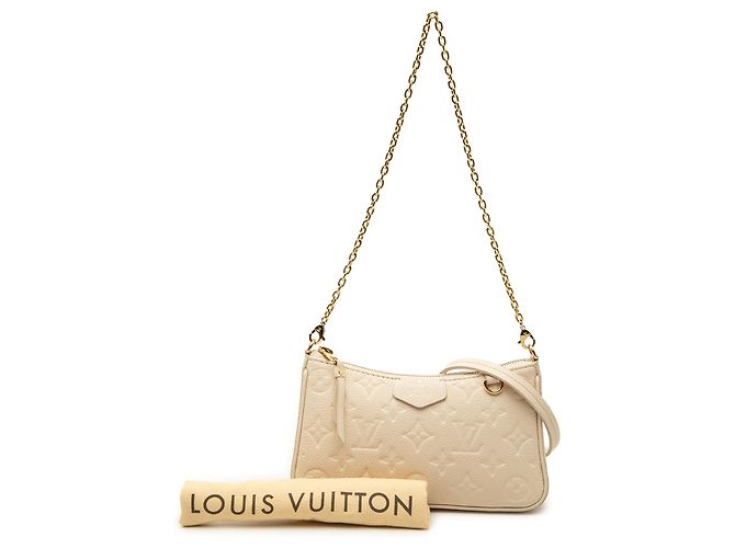 Louis Vuitton White Monogram Empreinte Easy Pouch On Strap - vista 7