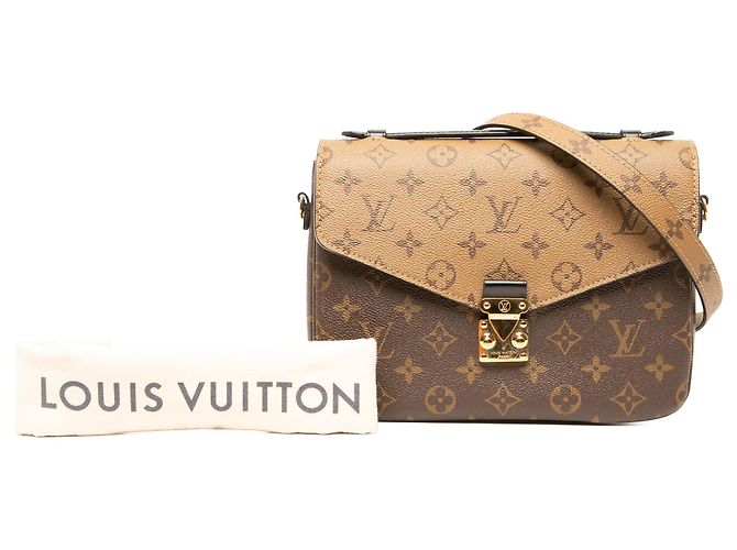 Louis Vuitton Brown Monogram Reverse Pochette Metis - vista 6