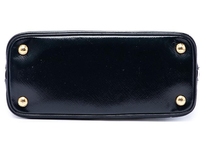 Borsa Prada Promenade Small in Saffiano Vernice Blu - vista 3