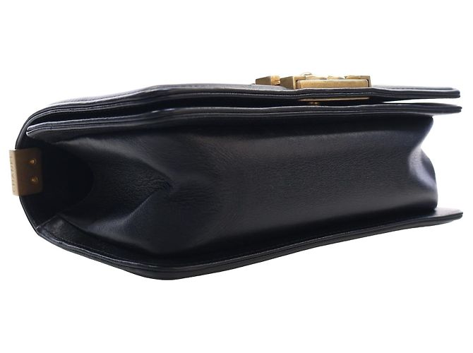 Chanel Black Small Chevron Lambskin Boy Flap - vista 13