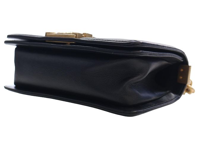 Chanel Black Small Chevron Lambskin Boy Flap - vista 14