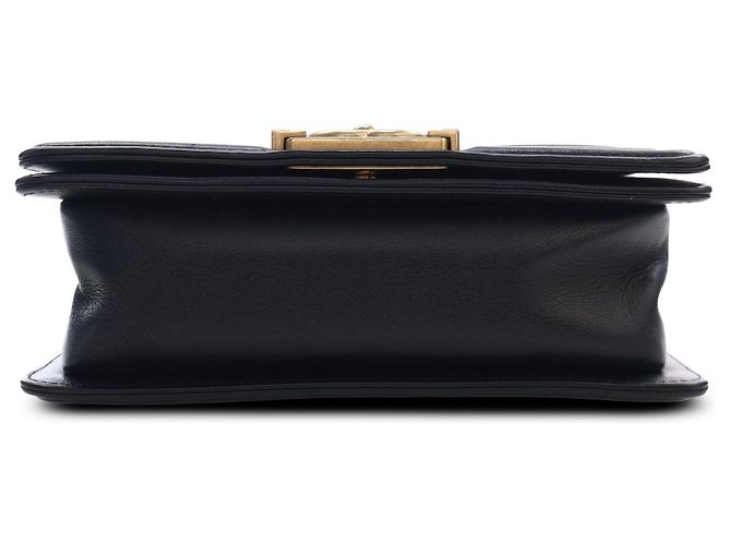 Chanel Black Small Chevron Lambskin Boy Flap - vista 3