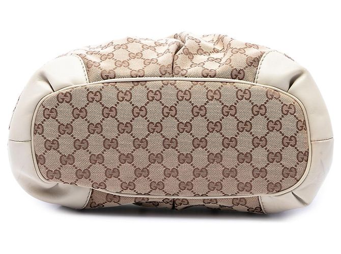 Borsa Gucci Beige GG Canvas Sukey Satchel - vista 3