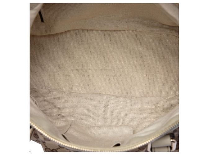 Borsa Gucci Beige GG Canvas Sukey Satchel - vista 4