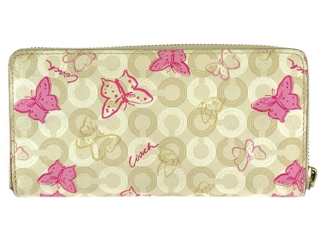 Portafoglio lungo Coach Butterfly PVC - vista 2