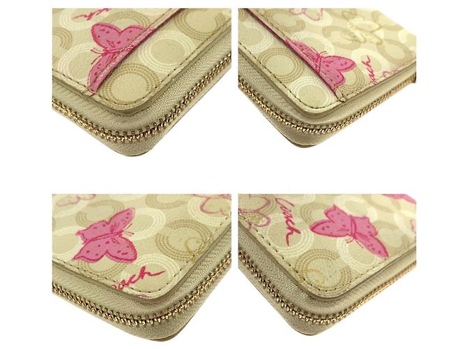 Portafoglio lungo Coach Butterfly PVC - vista 4