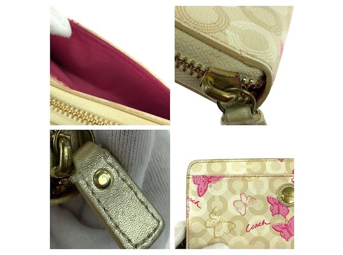 Portafoglio lungo Coach Butterfly PVC - vista 7