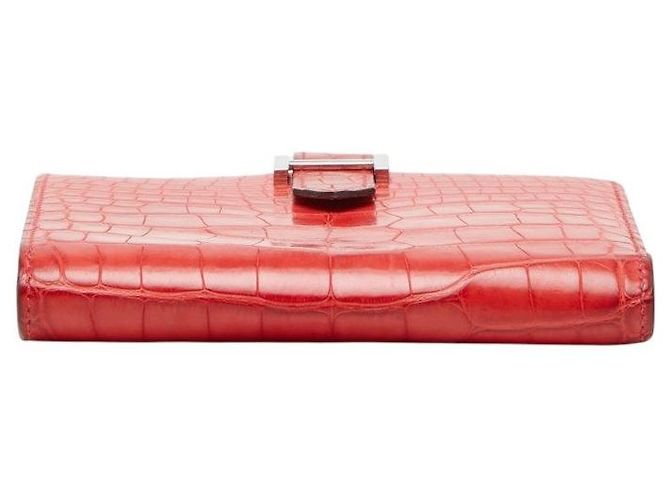 Béarn Hermès Portafoglio Hermes Bearn Compact in Alligator - vista 3