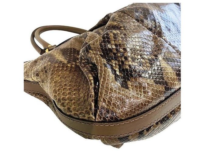 Borsa Gucci GG Interlocking in pitone - vista 5
