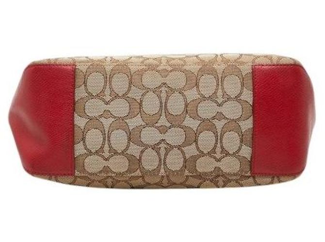 Borsa Tote COACH Signature Canvas Leather - vista 3