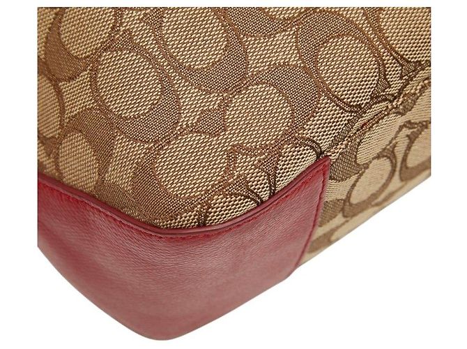 Borsa Tote COACH Signature Canvas Leather - vista 7