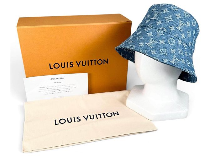 Cappello Bucket Louis Vuitton Monogram Denim - vista 2