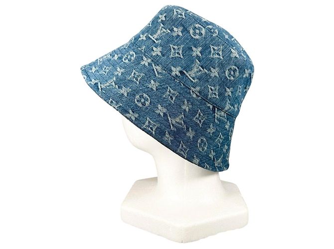 Cappello Bucket Louis Vuitton Monogram Denim - vista 4