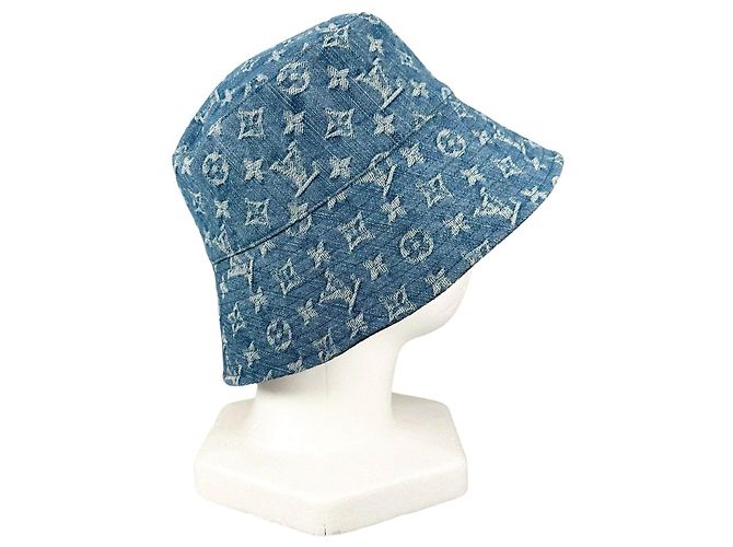 Cappello Bucket Louis Vuitton Monogram Denim - vista 6